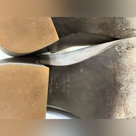 Rag & Bone Harrow Ankle Boots Light Grey Size 38 (US 7.5) VGUC - Picture 7 of 7